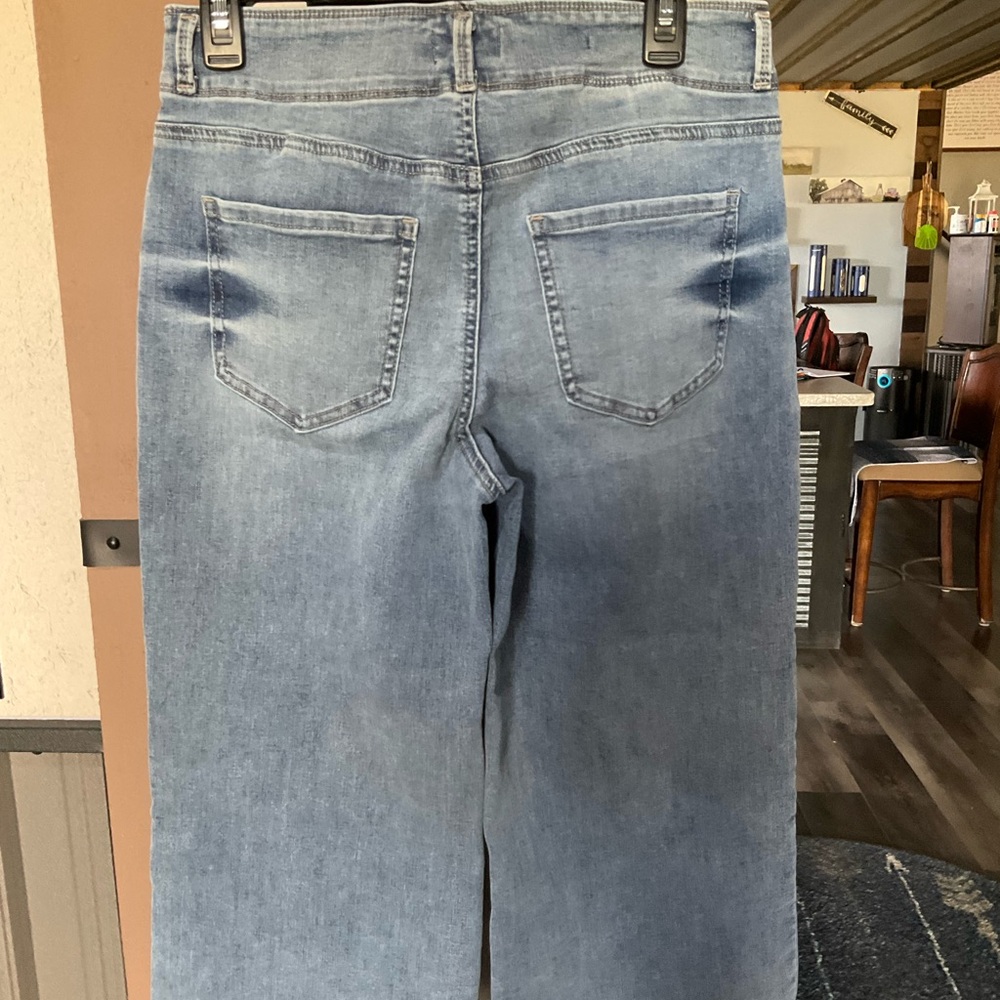 NYDJ Light Wash Wide Leg Jeans